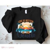 Summer Retro Beach Vibes Graphic Sweatshirt thumb 2