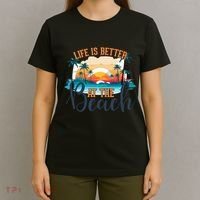 Summer Retro Beach Vibes Graphic T-Shirt thumb 4