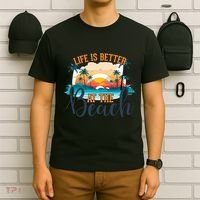 Summer Retro Beach Vibes Graphic T-Shirt thumb 6