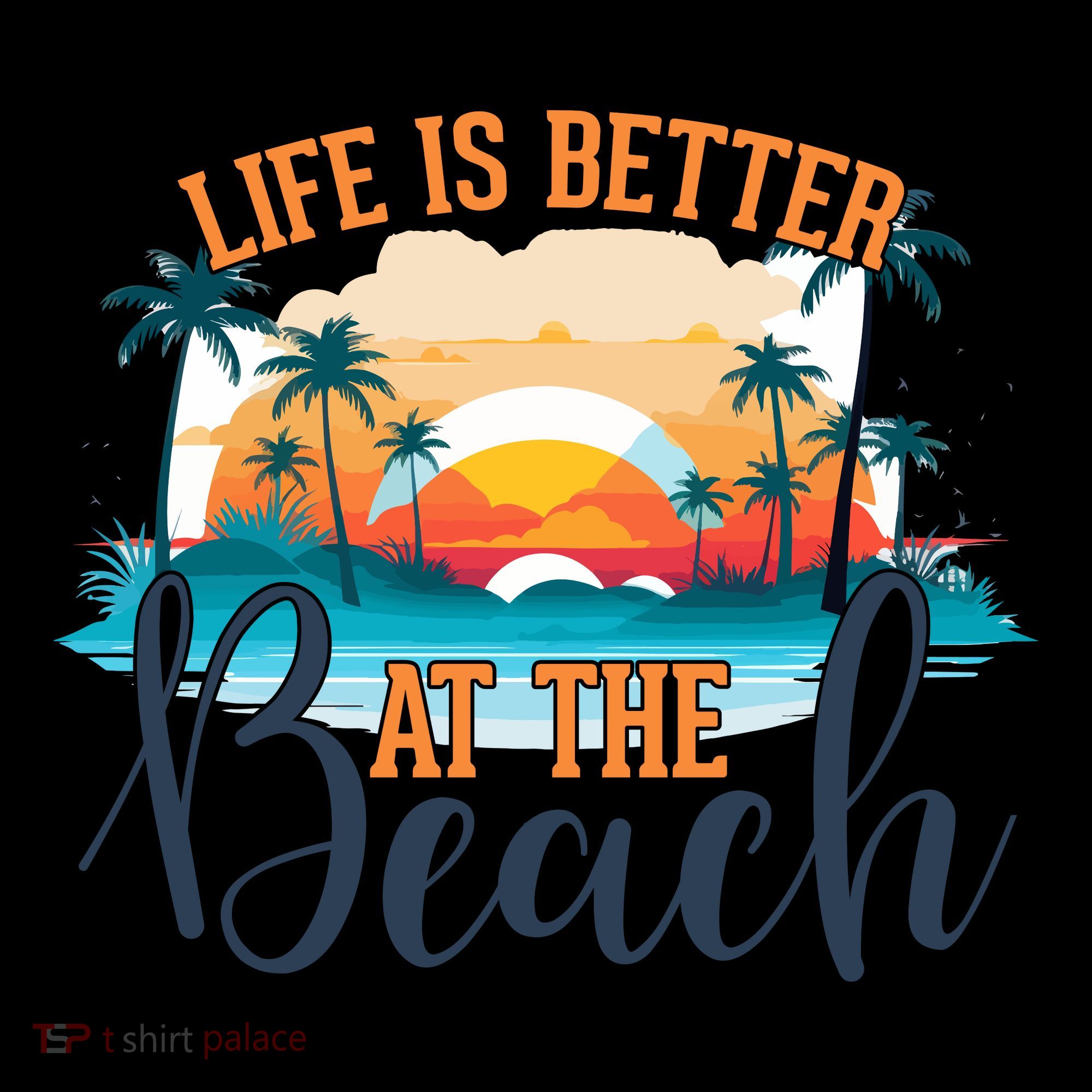 Summer Retro Beach Vibes Graphic T-Shirt