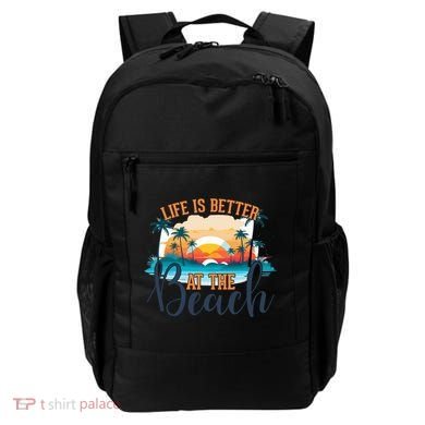 Summer Retro Beach Vibes Graphic Backpack
