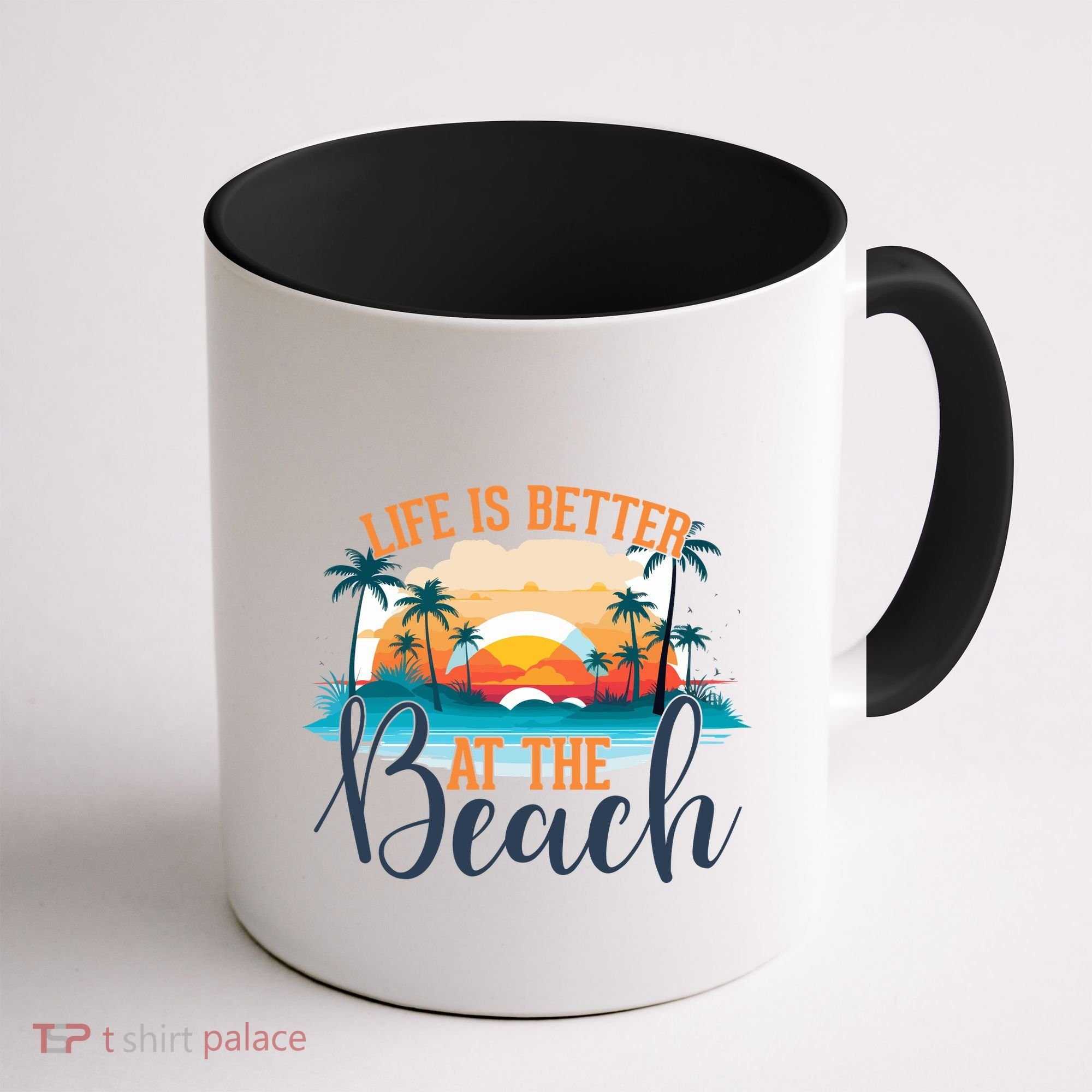Summer Retro Beach Vibes Graphic Coffee Mug