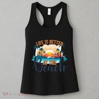 Summer Retro Beach Vibes Graphic Women's Tank Top thumb 3