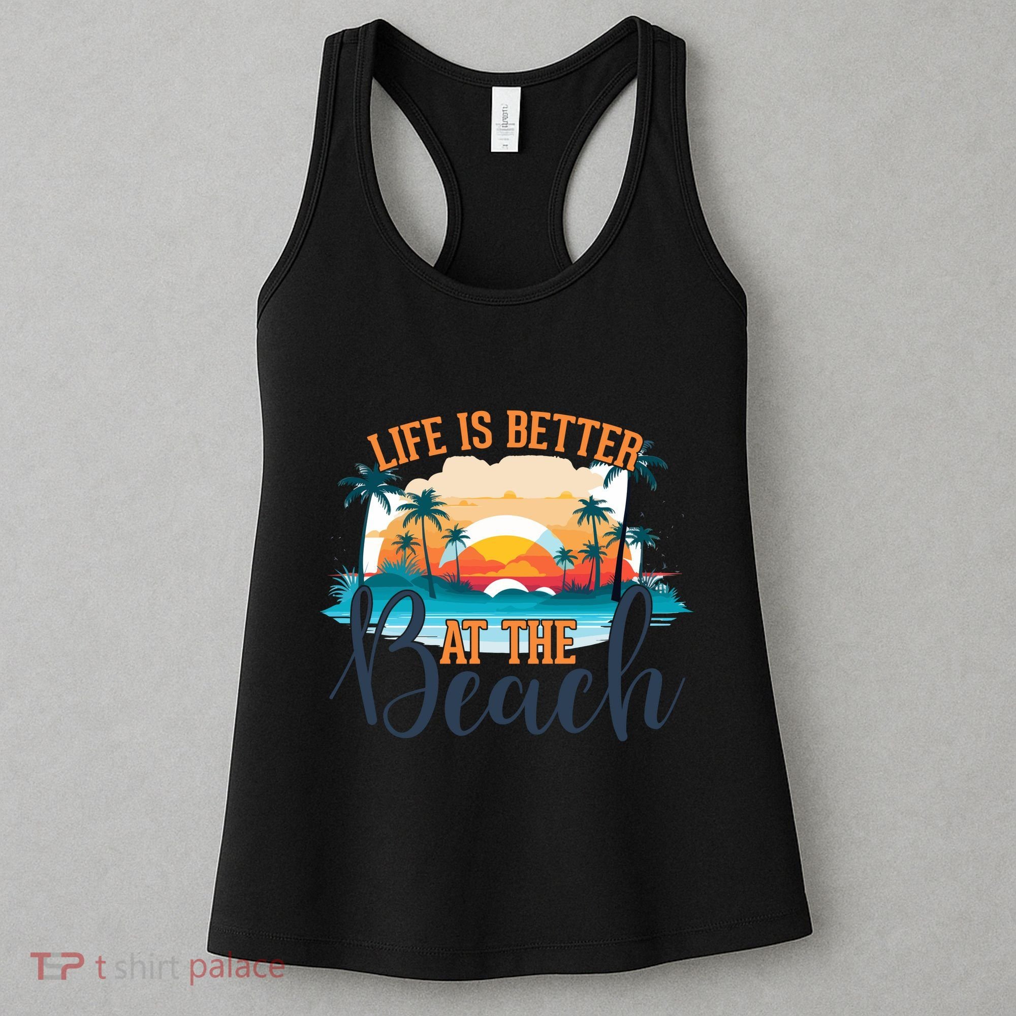 Summer Retro Beach Vibes Graphic Women's Tank Top