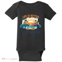 Summer Retro Beach Vibes Graphic Baby Bodysuit thumb 0