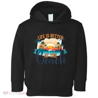 Summer Retro Beach Vibes Graphic Toddler Hoodie thumb 0