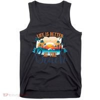 Summer Retro Beach Vibes Graphic Tank Top thumb 0