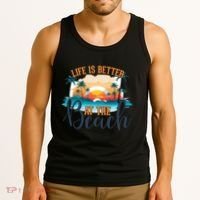 Summer Retro Beach Vibes Graphic Tank Top thumb 3