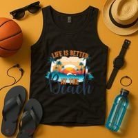 Summer Retro Beach Vibes Graphic Tank Top thumb 4