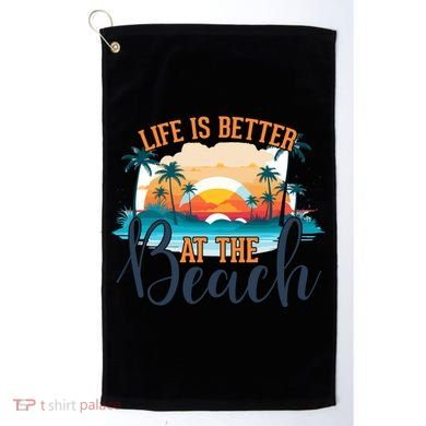 Summer Retro Beach Vibes Graphic Golf Towel