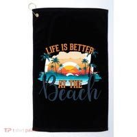 Summer Retro Beach Vibes Graphic Golf Towel thumb 0