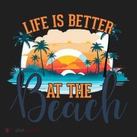 Summer Retro Beach Vibes Graphic Golf Towel thumb 3
