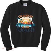 Summer Retro Beach Vibes Graphic Kids Sweatshirt thumb 0