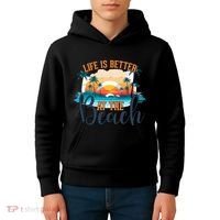 Summer Retro Beach Vibes Graphic Kids Hoodie thumb 4