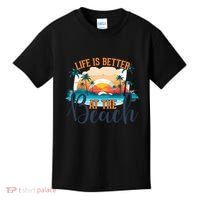 Summer Retro Beach Vibes Graphic Kids T-Shirt thumb 0