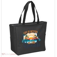 Summer Retro Beach Vibes Graphic Tote Bag thumb 2