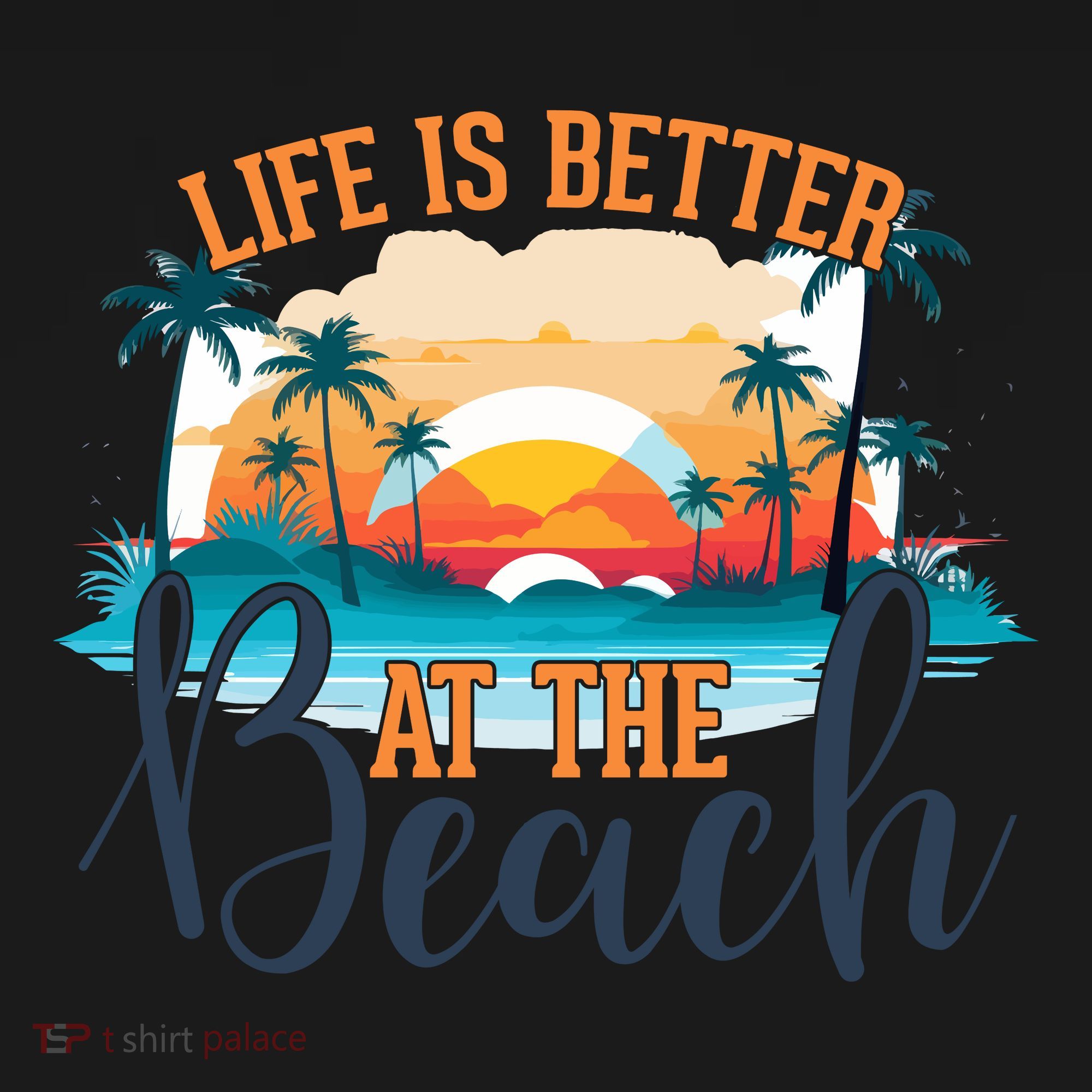 Summer Retro Beach Vibes Graphic Tote Bag