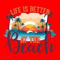 Summer Retro Beach Vibes Graphic Santa Hat thumb 1