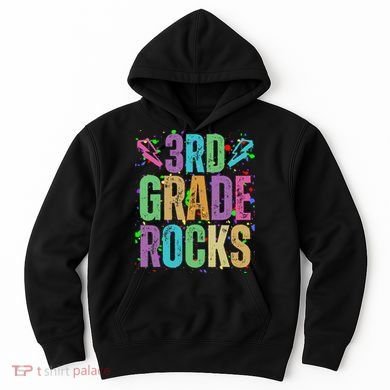 School Rocks Back To School Rockin 3rd Grade Rocks Hoodie