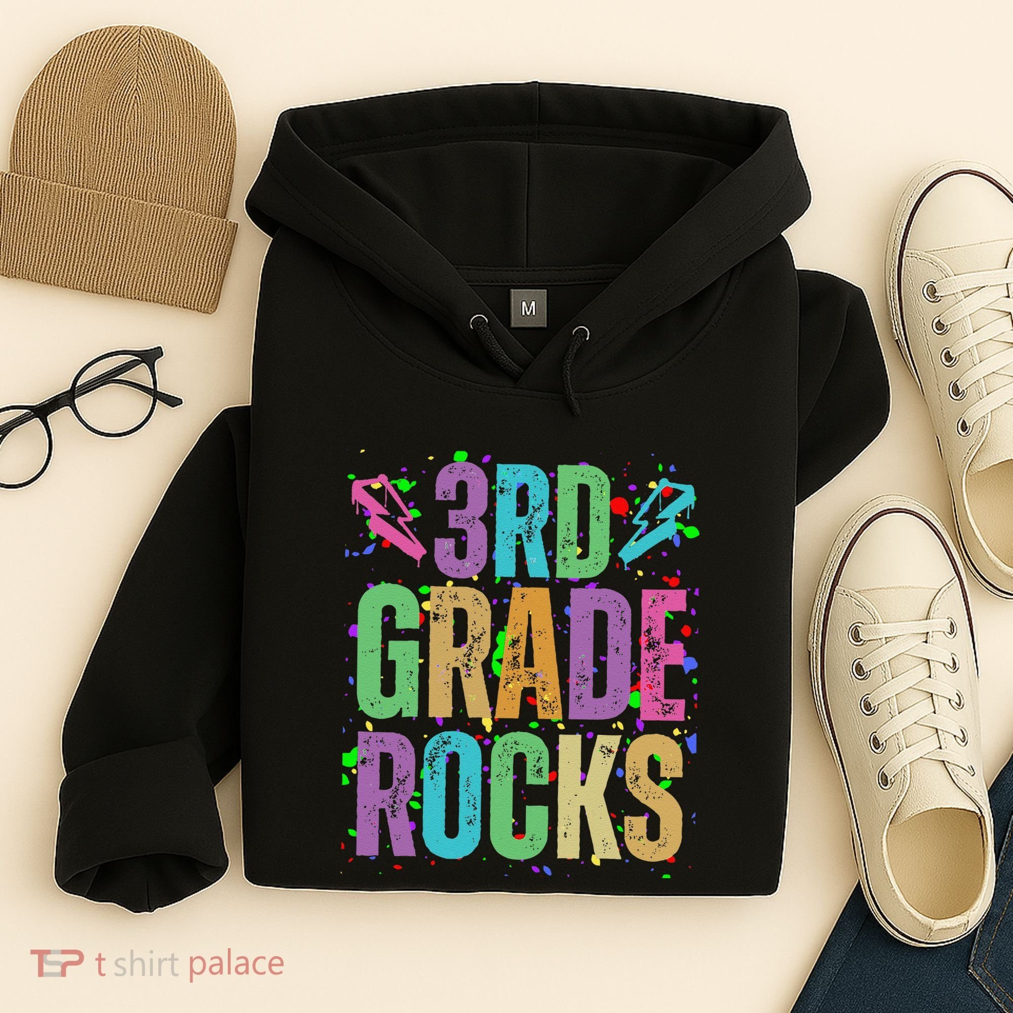 School Rocks Back To School Rockin 3rd Grade Rocks Hoodie