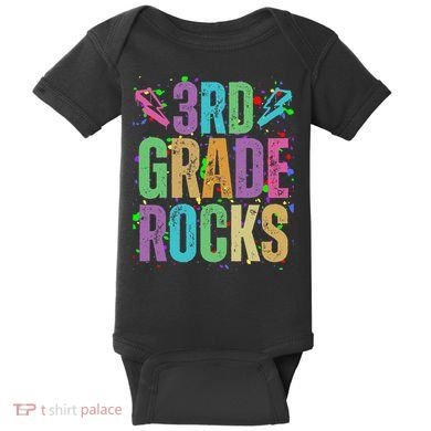 School Rocks Back To School Rockin 3rd Grade Rocks Baby Bodysuit