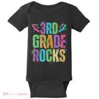 School Rocks Back To School Rockin 3rd Grade Rocks Baby Bodysuit thumb 0