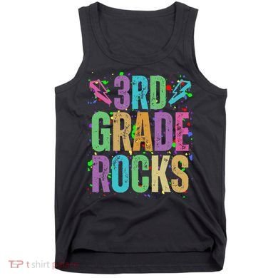 School Rocks Back To School Rockin 3rd Grade Rocks Tank Top