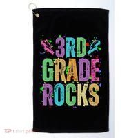 School Rocks Back To School Rockin 3rd Grade Rocks Golf Towel thumb 0