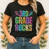School Rocks Back To School Rockin 3rd Grade Rocks Women's T-Shirt thumb 2