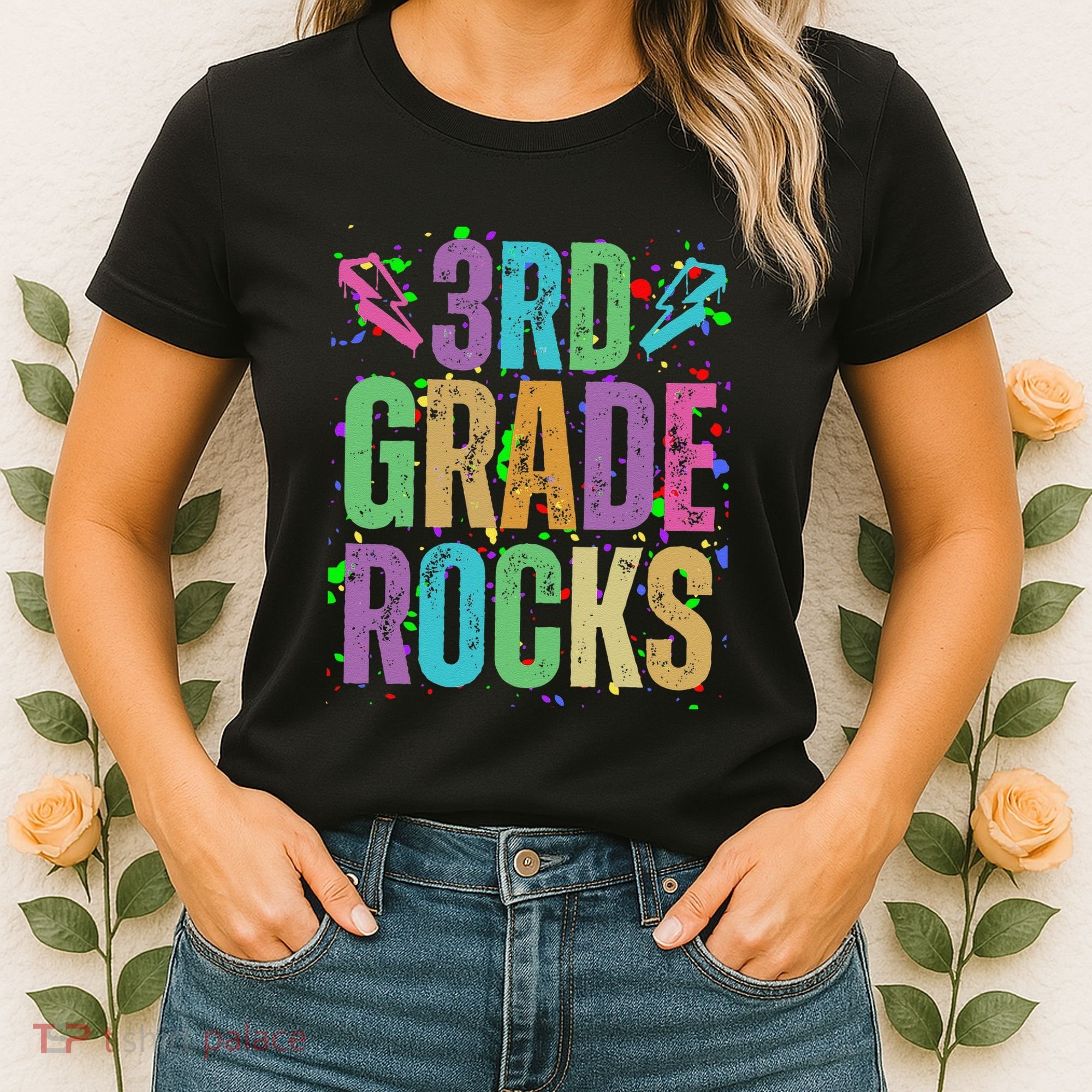 School Rocks Back To School Rockin 3rd Grade Rocks Women's T-Shirt