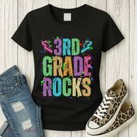School Rocks Back To School Rockin 3rd Grade Rocks Women's T-Shirt thumb 3