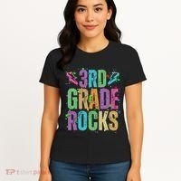 School Rocks Back To School Rockin 3rd Grade Rocks Women's T-Shirt thumb 4