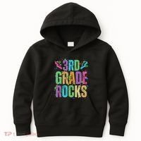 School Rocks Back To School Rockin 3rd Grade Rocks Kids Hoodie thumb 0