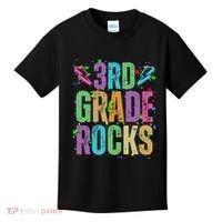 School Rocks Back To School Rockin 3rd Grade Rocks Kids T-Shirt thumb 0