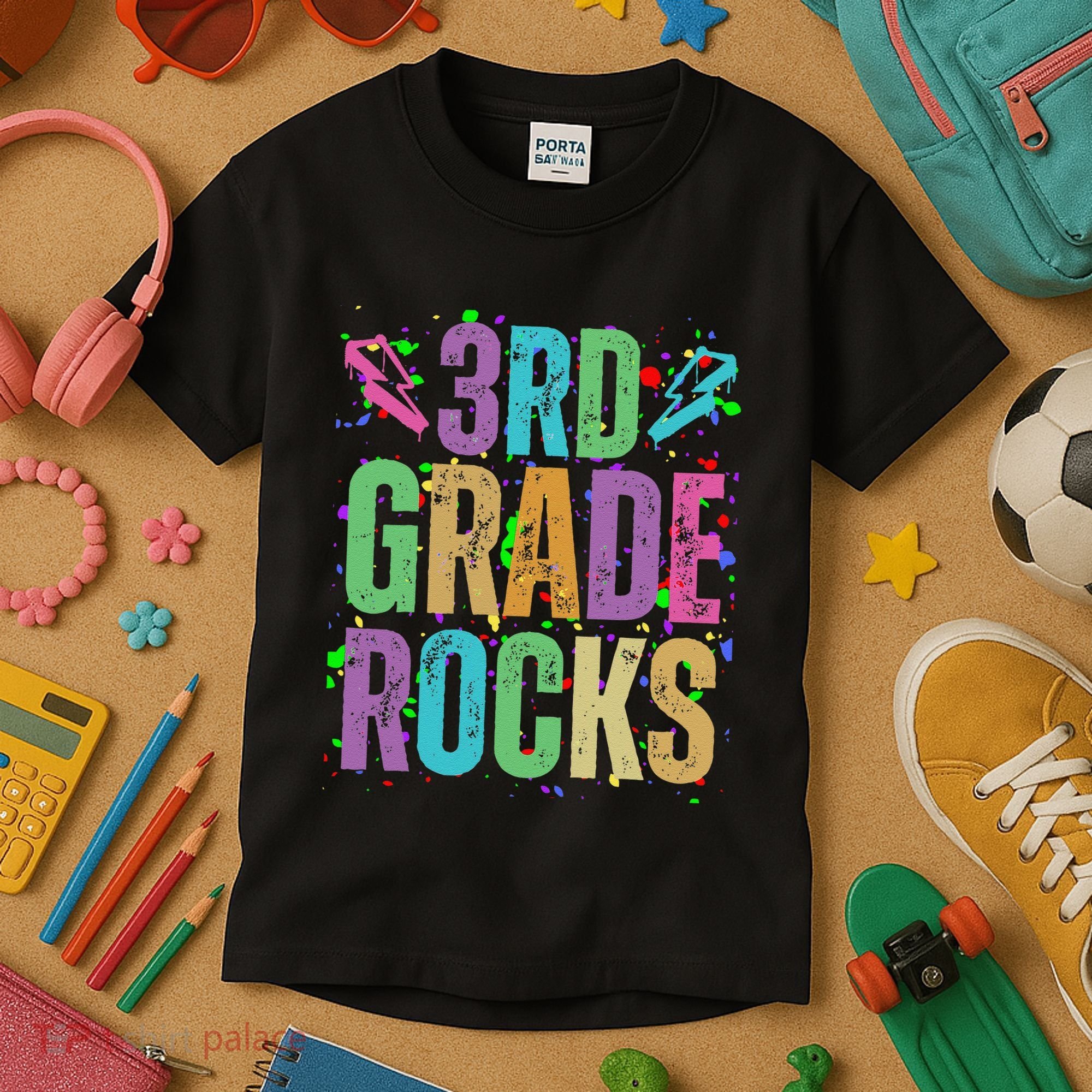 School Rocks Back To School Rockin 3rd Grade Rocks Kids T-Shirt