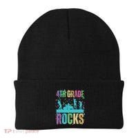 School Rocks Back To School Rockin 4th Grade Rocks Beanie thumb 0