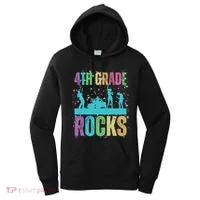 School Rocks Back To School Rockin 4th Grade Rocks Women's Hoodie thumb 0