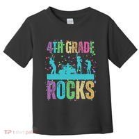School Rocks Back To School Rockin 4th Grade Rocks Toddler T-Shirt thumb 0