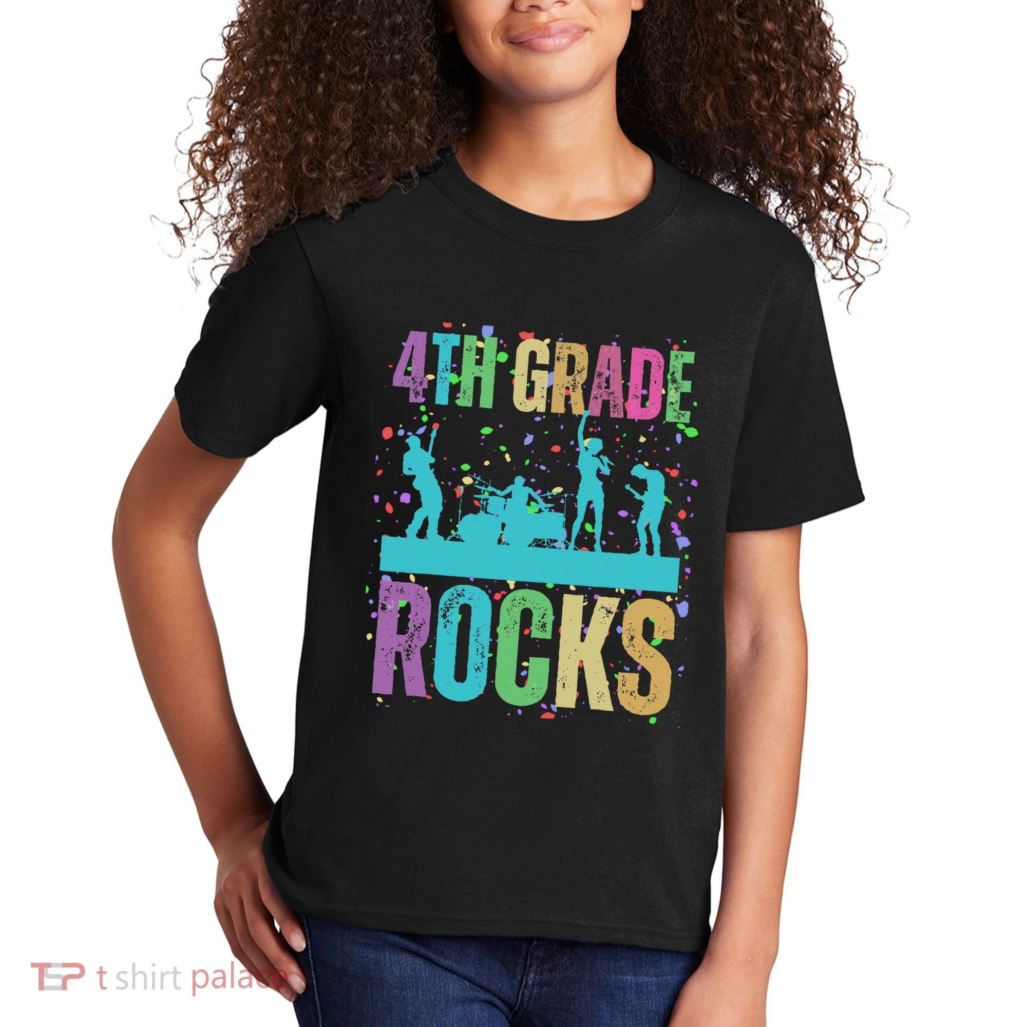 School Rocks Back To School Rockin 4th Grade Rocks Kids T-Shirt
