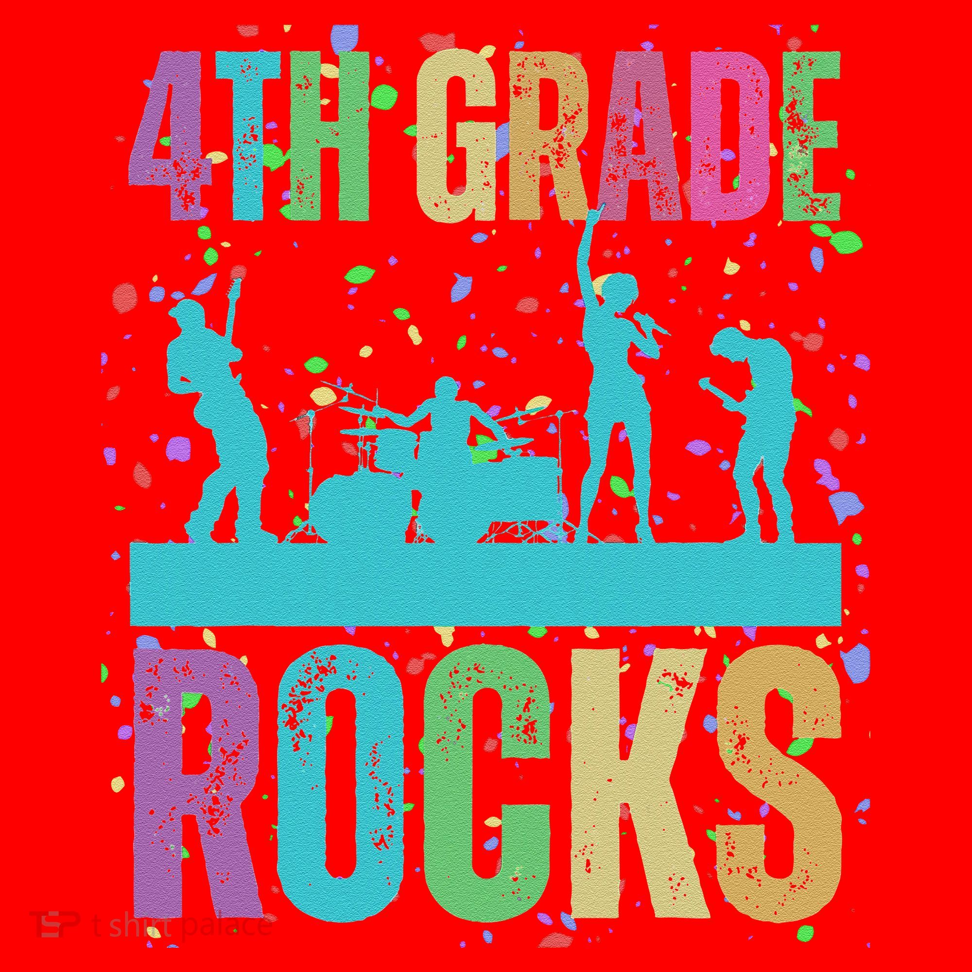 School Rocks Back To School Rockin 4th Grade Rocks Santa Hat