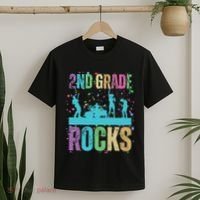 School Rocks Back To School Rockin 2nd Grade Rocks T-Shirt thumb 2