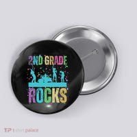 School Rocks Back To School Rockin 2nd Grade Rocks Button thumb 0