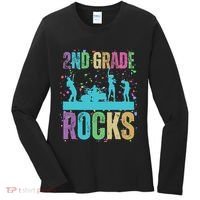 School Rocks Back To School Rockin 2nd Grade Rocks Women's Long Sleeve Shirt thumb 0