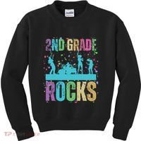 School Rocks Back To School Rockin 2nd Grade Rocks Kids Sweatshirt thumb 0