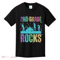 School Rocks Back To School Rockin 2nd Grade Rocks Kids T-Shirt thumb 0