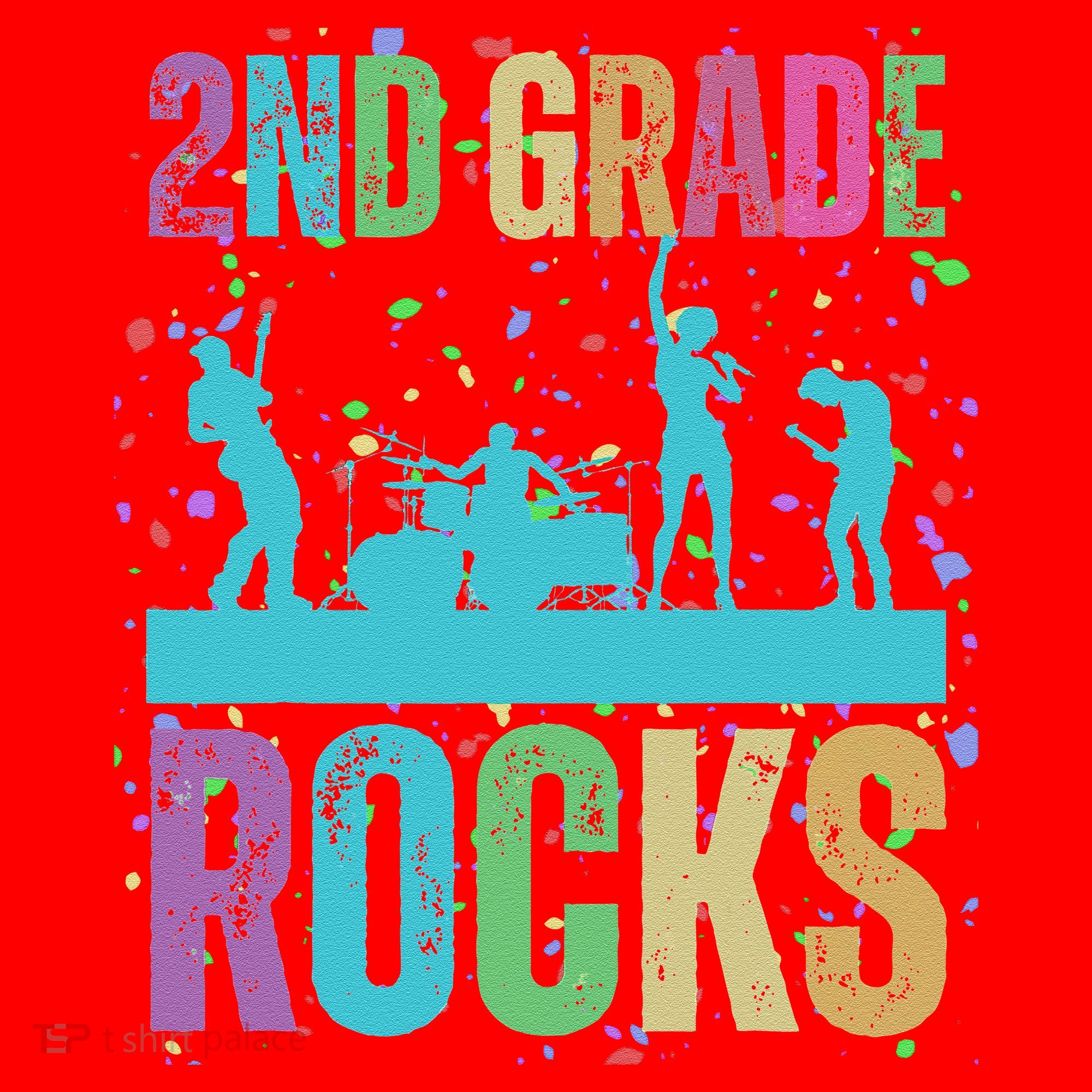 School Rocks Back To School Rockin 2nd Grade Rocks Santa Hat