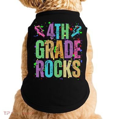 School Rocks Back To School Rockin 4th Grade Rocks Doggie Tank