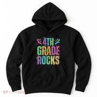 School Rocks Back To School Rockin 4th Grade Rocks Hoodie thumb 0