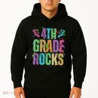 School Rocks Back To School Rockin 4th Grade Rocks Hoodie thumb 2