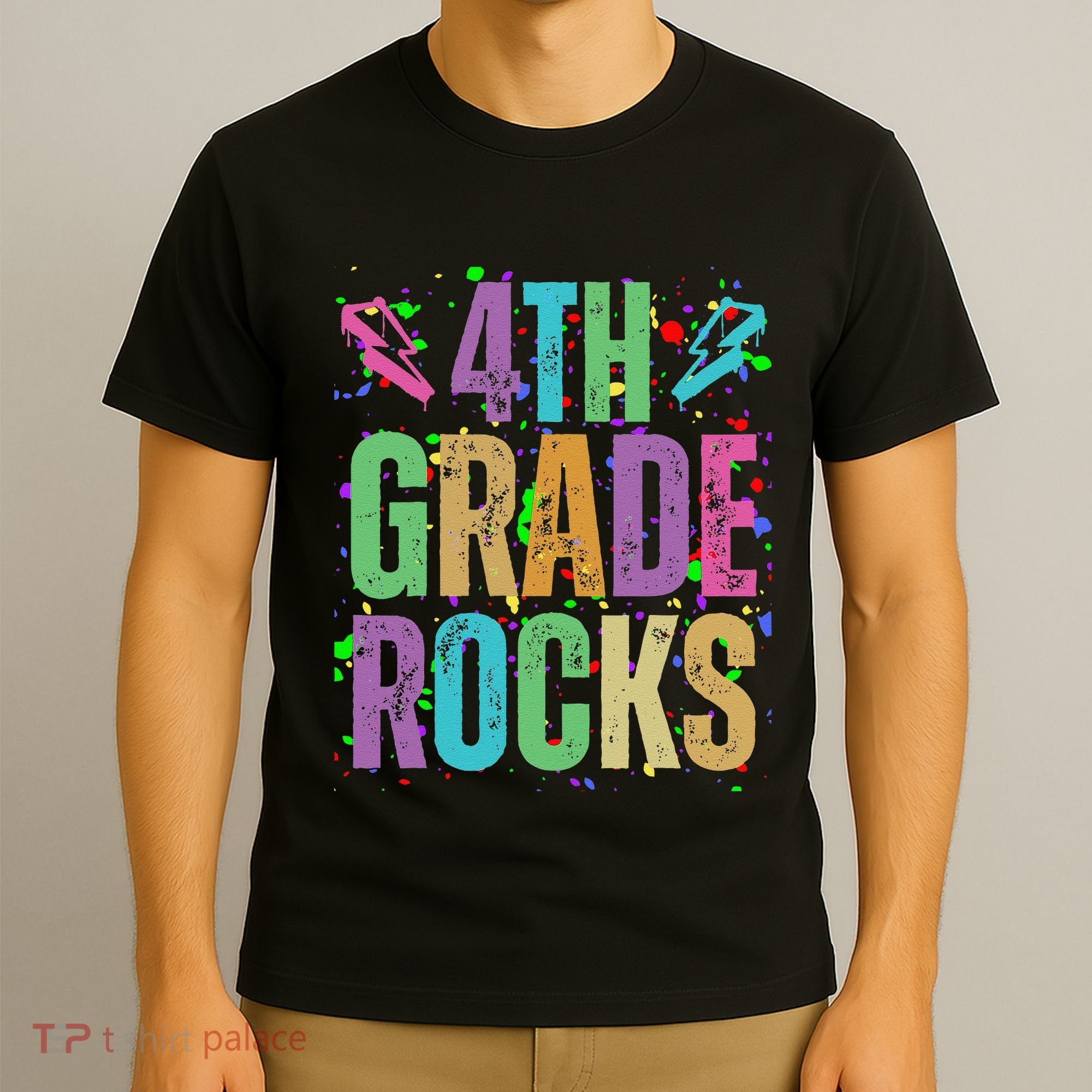 School Rocks Back To School Rockin 4th Grade Rocks T-Shirt